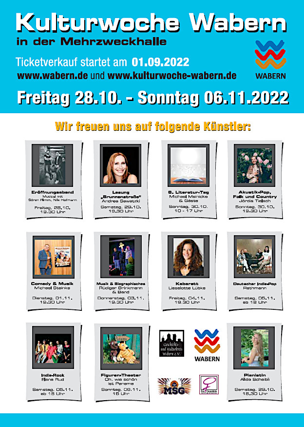 Plakat Kulturwoche